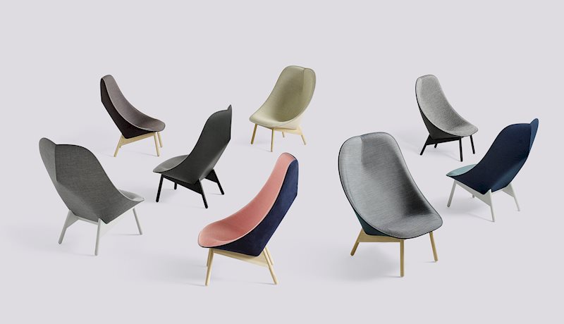 The Uchiwa Lounge Chair - optimal comfort and understated drama