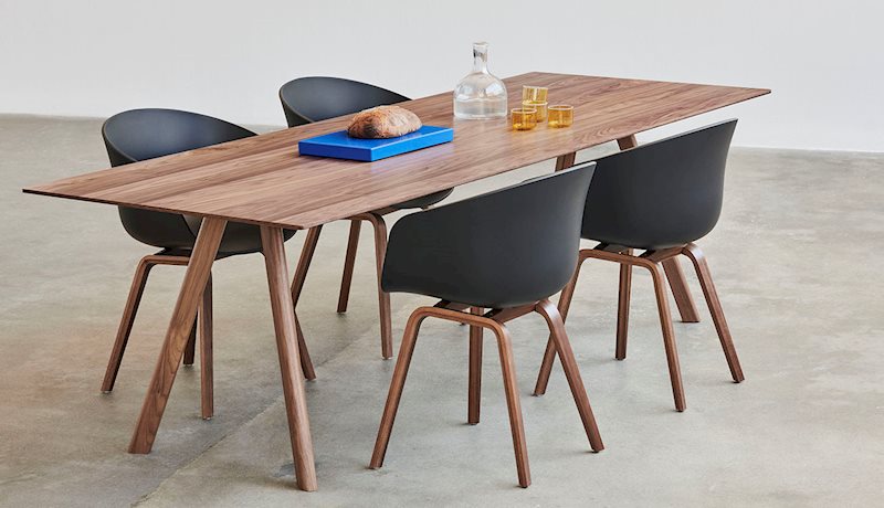 HAY's extendable tables offer optimal flexibility and utility of space - HAY